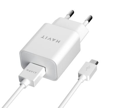 СЗУ Havit HV-ST111, USB із кабелем Micro USB (5В, 2.0А) - інтернет-магазин запасних частин для телефонів та електроніки MaxService