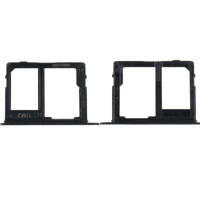 Держатель SIM карты для Samsung Galaxy A6 2018 A600, Galaxy A6+ Plus 2018 A605 (Sim2+SD, черный)