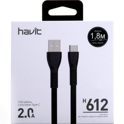 USB дата-кабель для Havit HV-H612, USB Type-C, 2A - інтернет-магазин запасних частин для телефонів та електроніки MaxService
