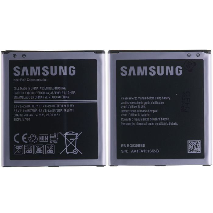 Аккумулятор EB-BG530CBE для Samsung Galaxy J2/J3/J5 J250/J320/J500, Service оригинал - интернет-магазин запасных частей для телефонов и электроники MaxService