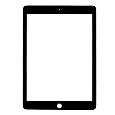 Стекло экрана под переклейку для Apple iPad Air 2 A1566, iPad Air 2 Wi-Fi + Cellular A1567, (9,7") (черное)