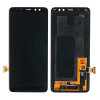 Дисплей для Samsung Galaxy A8 2018 A530F, с сенсорным экраном (оригинал (переклеено стекло), черный)