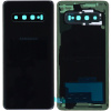 Задняя крышка для Samsung Galaxy S10 G973, с стеклом камеры, оригинал PRC (Black)
