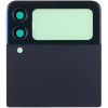 Задня кришка (верх+низ) Samsung Galaxy Z Flip3 5G F711, зі склом камери (Phantom Black)