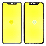 Стекло экрана под переклейку iPhone XR, с рамкой (1:1 оригинал, черное) Стекло экрана под переклейку iPhone XR, с рамкой (1:1 оригинал, черное)