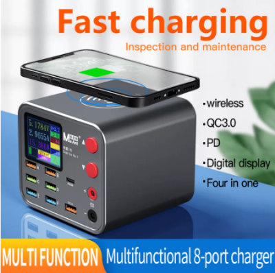 Многофункциональное 8-портовое беспроводное зарядное устройство Ma Ant Dianba No.1 Quick Charge, 25А - интернет-магазин запасных частей для телефонов и электроники MaxService