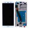 Дисплей для Huawei Y6 2018, ATU-L21, Y6 Prime, Honor 7C, AUM-L41, с рамкой (с логотипом Huawei, белый)