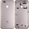 Задняя крышка для Xiaomi Mi A1/Mi 5x, с боковыми кнопками и стеклом камеры (золотая)