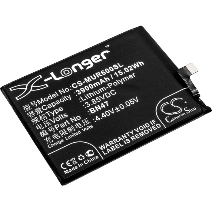 Аккумулятор Xiaomi BN47 Cameron Sino (Li-Polymer, 3900mAh, 3.85В) - интернет-магазин запасных частей для телефонов и электроники MaxService