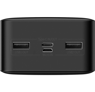 Power Bank Baseus Bipow 30000mAh 15W (PPDML-K01) Black - інтернет-магазин запасних частин для телефонів та електроніки MaxService
