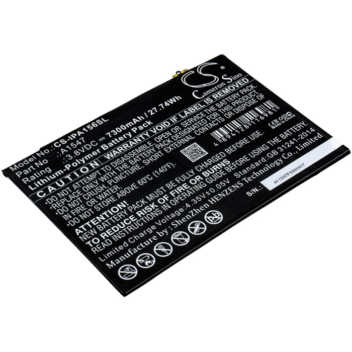 Акумулятор Cameron Sino CS-IPA156SL, A1547 для Apple (Li-Polymer, 7300mAh, 3.82В) - інтернет-магазин запасних частин для телефонів та електроніки MaxService