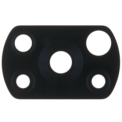 Стекло камеры для Xiaomi Poco X3/X3 Pro (черное)