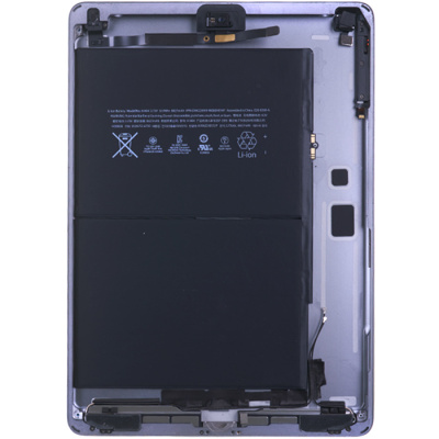 Корпус для iPad Air A1474 Wi-Fi Space Gray, в зборі (плата, матриця, сенсор - зняті), оригінал б/у - інтернет-магазин запасних частин для телефонів та електроніки MaxService