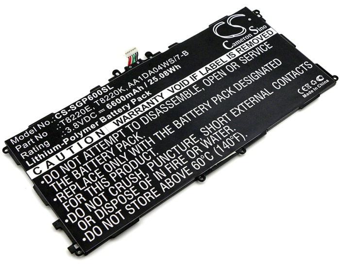Акумулятор Samsung T8220E, T8220K Cameron Sino (6600mAh) - інтернет-магазин запасних частин для телефонів та електроніки MaxService