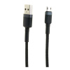 USB дата-кабель Baseus Cafule, micro-USB, 2.4А, 1 м, в нейлоновой оплетке, CAMKLF-BG1 (1m, черный (CAMKLF-BG1))
