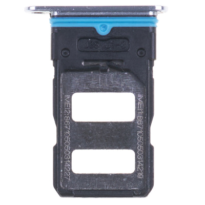 Держатель SIM карты для Xiaomi Mi 10T Pro 5G, на две SIM-карты, оригинал (Lunar Silver)