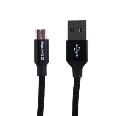 Зарядний пристрій Colorway CW-CHS012-BK, USB 1, 3.4A, 2A, 10 Вт, 5 В, з USB кабелем - інтернет-магазин запасних частин для телефонів та електроніки MaxService