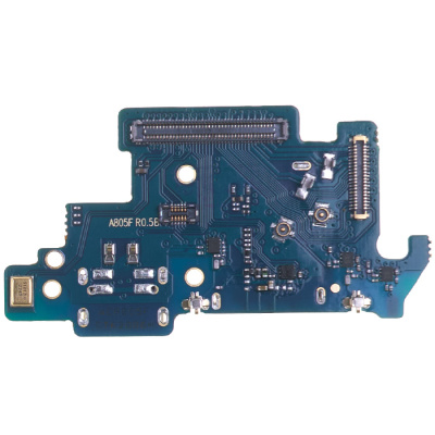 Нижня плата зарядного конектора для Samsung Galaxy A80 A805, з конектором SIM, оригінал PRC - інтернет-магазин запасних частин для телефонів та електроніки MaxService