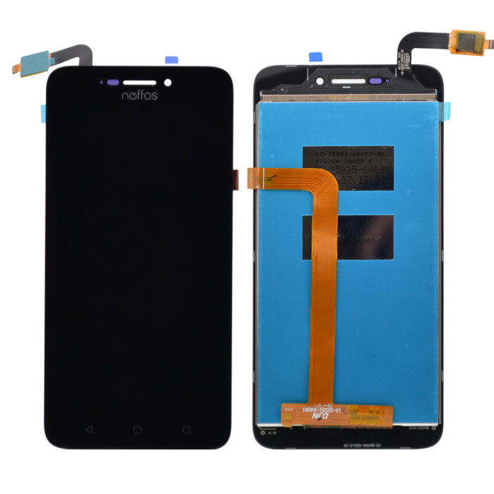 Дисплей для TP-Link Neffos Y5 TP802A, с сенсорным экраном, с рамкой, оригинал (Service Original, черный)