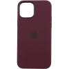 Чохол Silicone Case для Apple iPhone 12, iPhone 12 Pro (Plum)