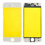 Стекло экрана под переклейку для Apple iPhone 5s/SE, с рамкой и сеткой динамика (белый) Стекло экрана под переклейку для Apple iPhone 5s/SE, с рамкой и сеткой динамика (белый)