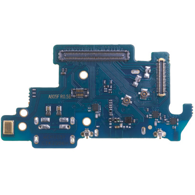 Нижня плата зарядного конектора для Samsung Galaxy A80 A805, з конектором SIM, оригінал PRC - інтернет-магазин запасних частин для телефонів та електроніки MaxService