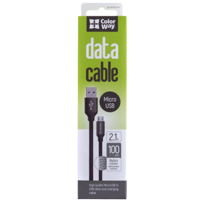 Зарядний пристрій Colorway CW-CHS012-BK, USB 1, 3.4A, 2A, 10 Вт, 5 В, з USB кабелем - інтернет-магазин запасних частин для телефонів та електроніки MaxService