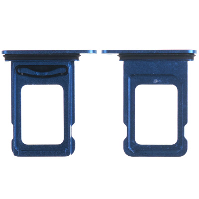 Держатель SIM карты для iPhone 13, (2 sim), оригинал (Blue)