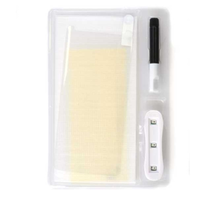 Захисне скло Curved Glass для телефону Samsung Galaxy S9 G960, 3D, клей із УФ лампою - інтернет-магазин запасних частин для телефонів та електроніки MaxService