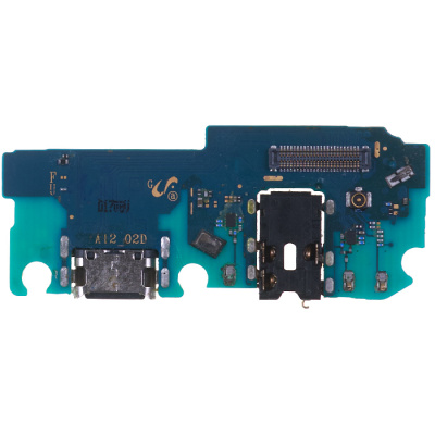 Нижняя плата коннектора зарядки для Samsung Galaxy A12 A125/A125F, с коннектором наушников, микрофом - интернет-магазин запасных частей для телефонов и электроники MaxService