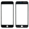 Стекло экрана под переклейку для iPhone 6 Plus, с рамкой и сеткой динамика (черное)